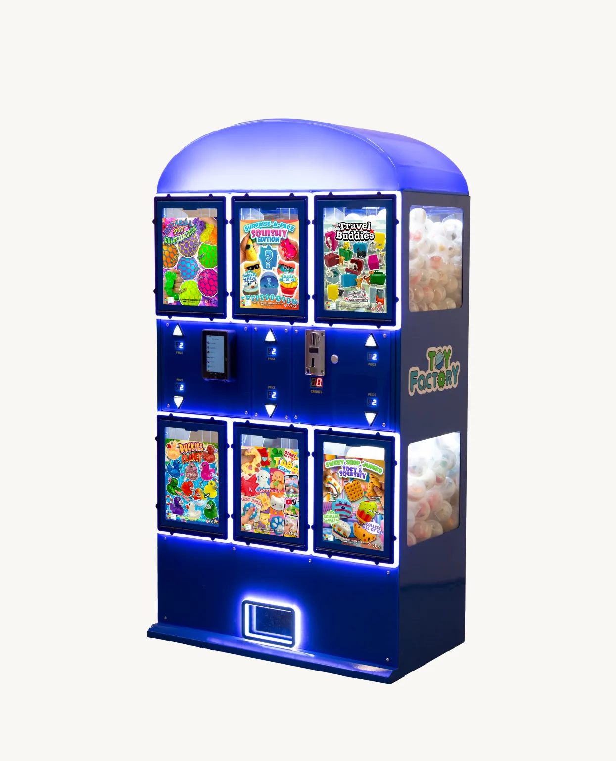 Gamaco Deluxe – modrý kapsulový automat so šiestimi priehradkami