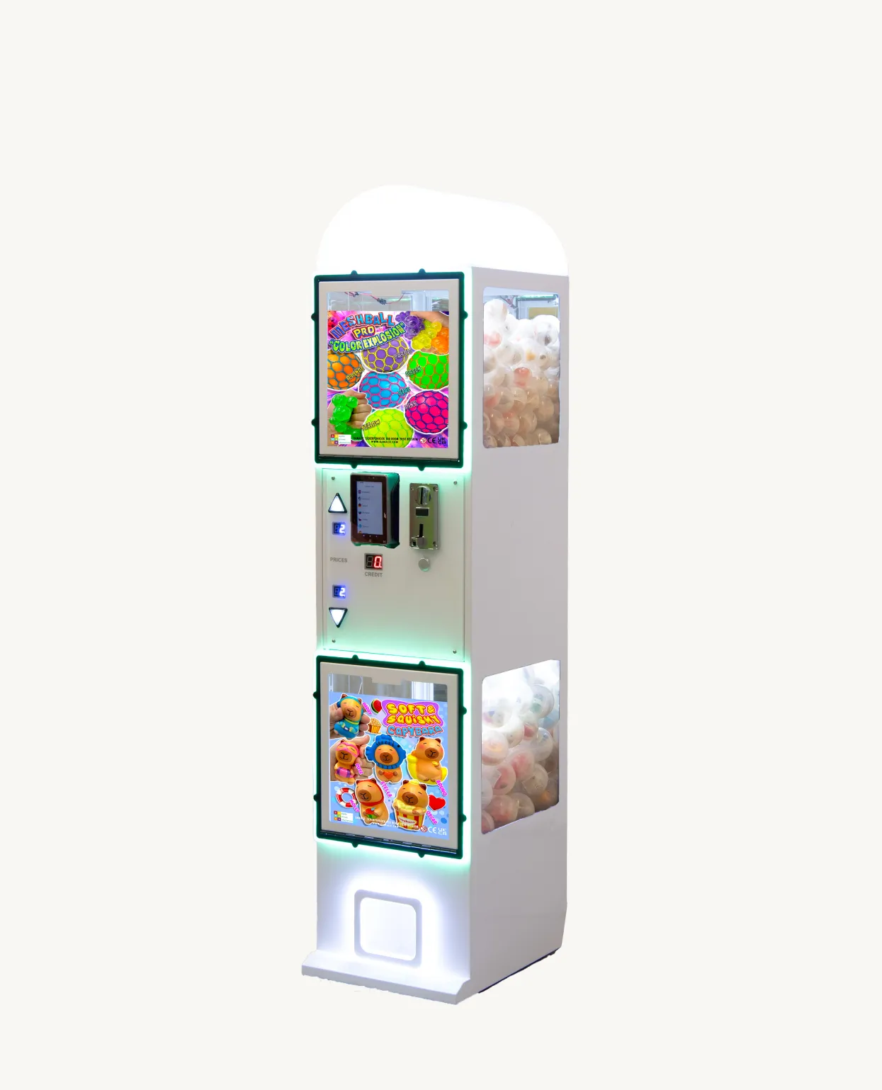 Gamaco Slim Line – biely úzky kapsulový automat s dvoma priehradkami